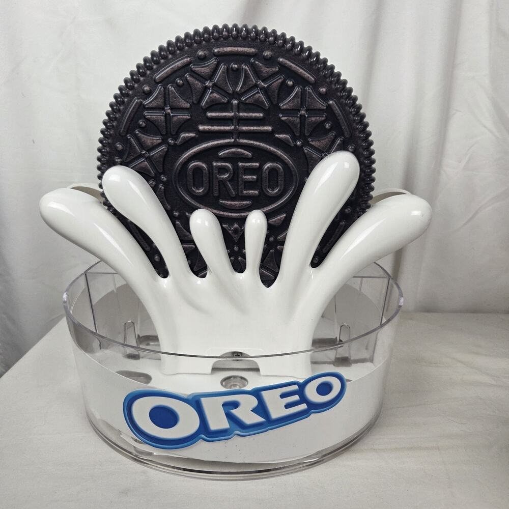 Oreo Cookie Retail Display Shelf Case 2 Sided Nabisco 3D Milk Splash Advertising - Picture 8 of 16